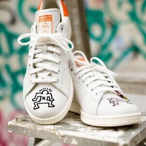 RARE Keith Haring x Adidas Originals Stan Smith "Pop Art" Sneakers